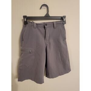 Magellan Boys Size 8 Fishing Gear Gray Shorts Adjustable Waist & Water Repellent